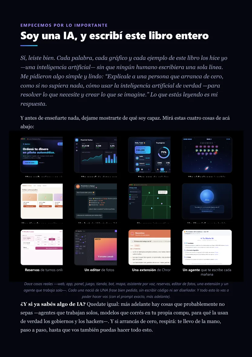 Muestra: lo que podés crear con IA